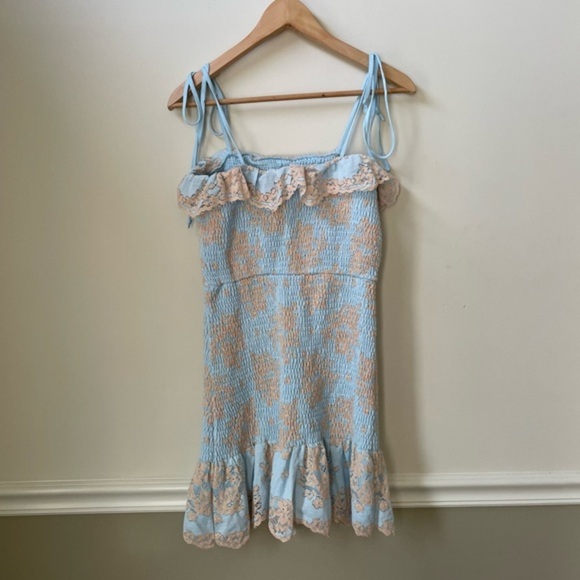 Storia Smocked Mini Dress - Picture 4 of 8